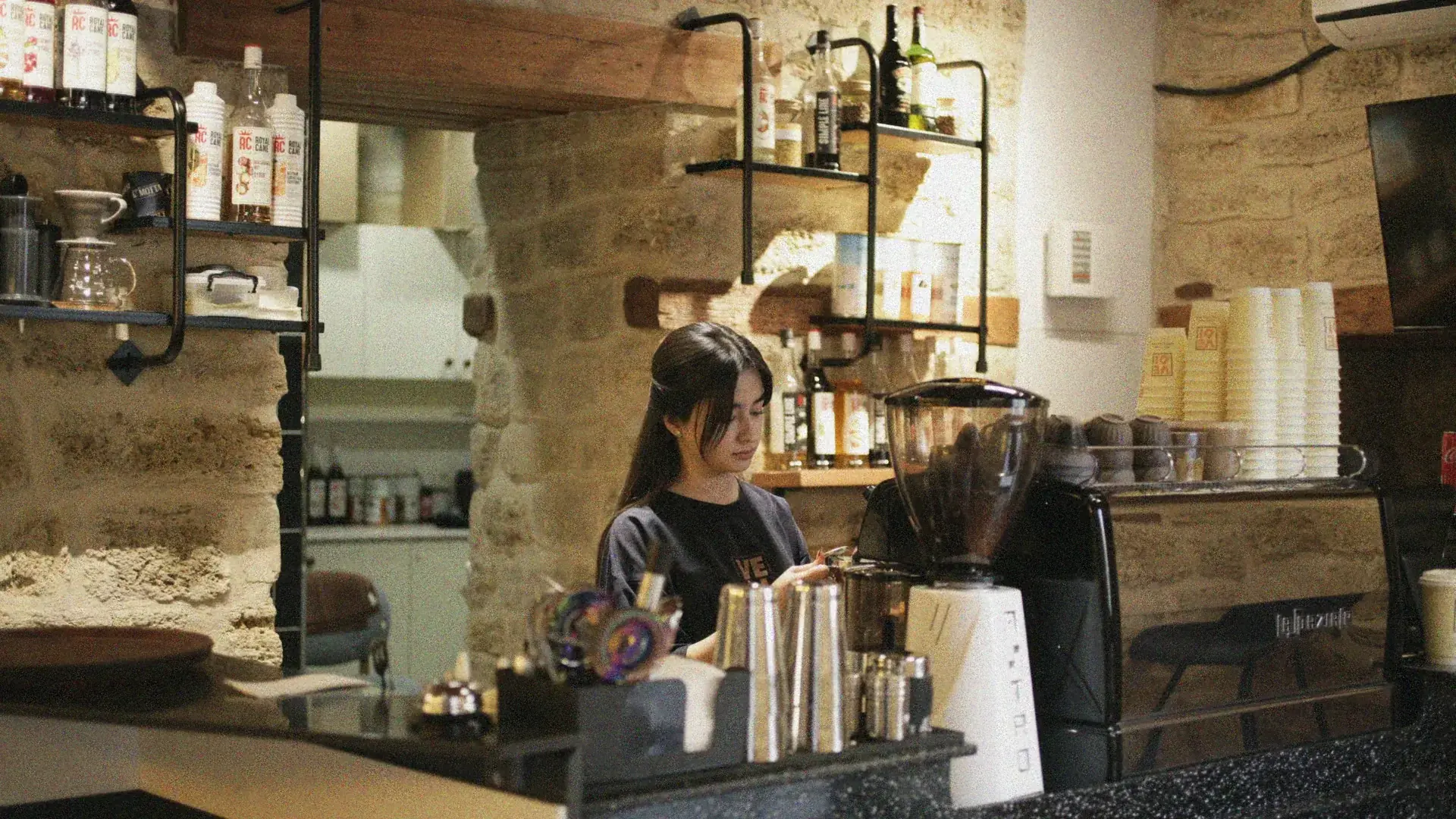 Vedi Coffeeshop in a restored 19th-century stone building in Baku's Old City